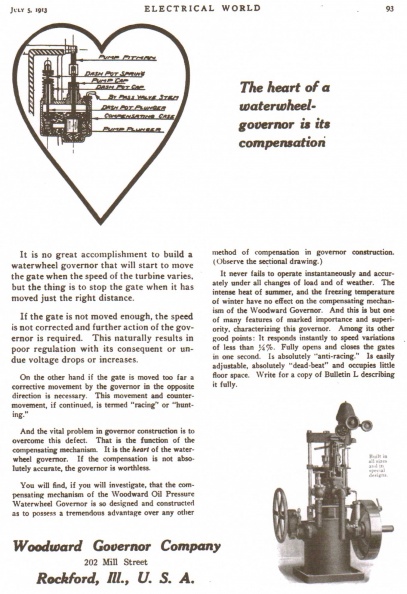Woodward Oil Pressure Waterwheel Governor _ first manufactured in 1912__.jpg